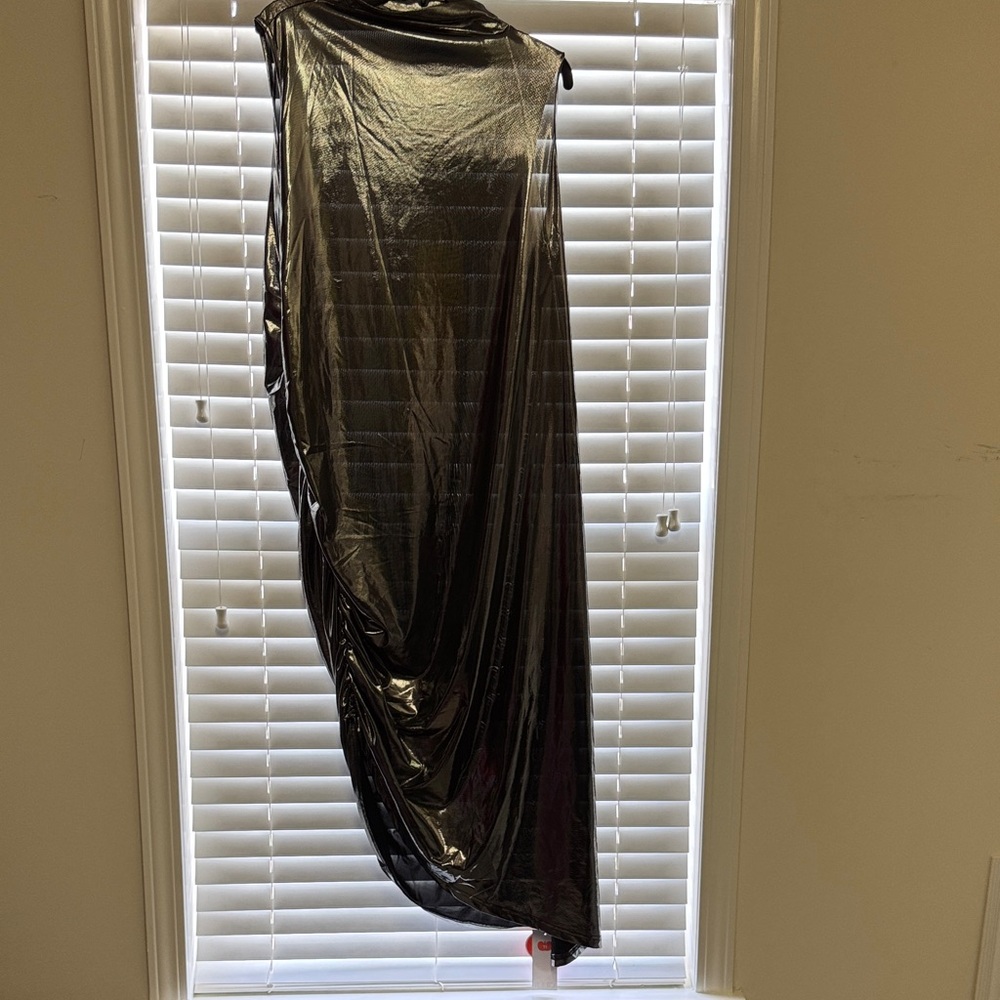 Cider Glossy Black Dress